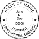 Maine Professional Engineer Seal Stamp